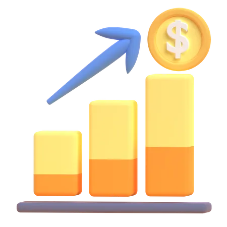 Financial Profit  3D Illustration