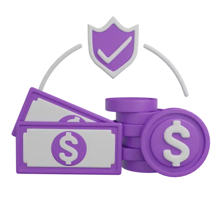 Financial Protection  3D Icon