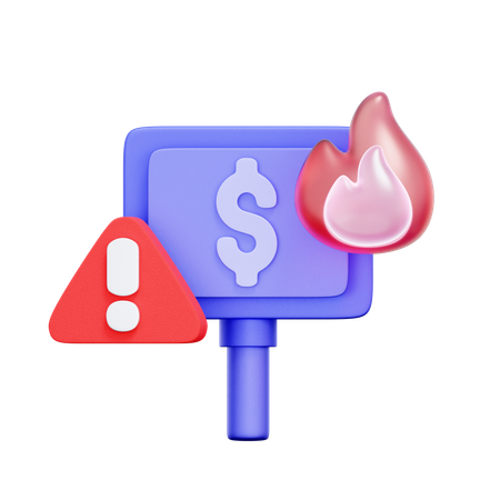 Financial Protest  3D Icon