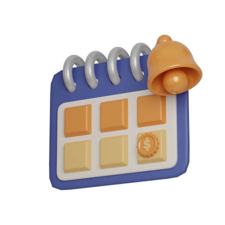 Financial Reminder  3D Icon
