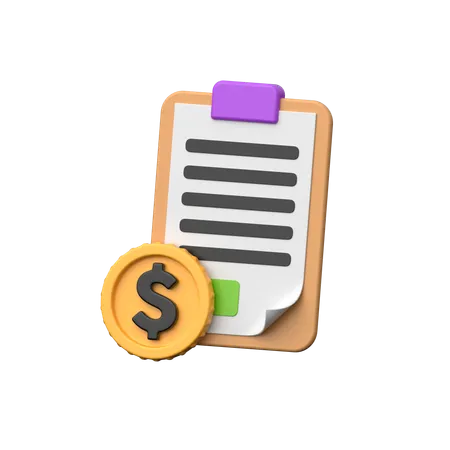 Financial Report 3 D Icon Representing Analysis And Presentation Of Financial Data Symbolizing Transparency Accountability And Business Performance Evaluation 3D Icon