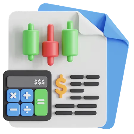 Consisted Of Financial Data 3D Icon