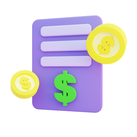 Financial Report  3D Icon