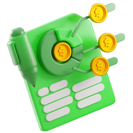財務報告  3D Icon