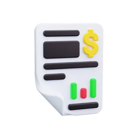 財務報告  3D Icon