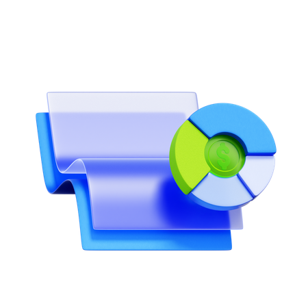 財務報告  3D Icon