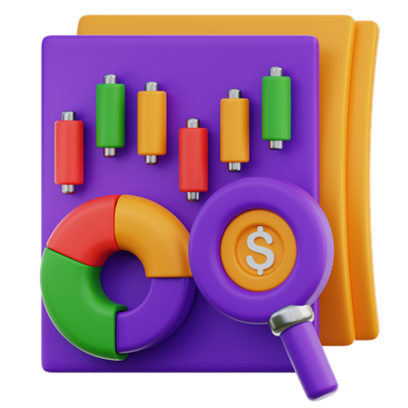 Financial Report  3D Icon