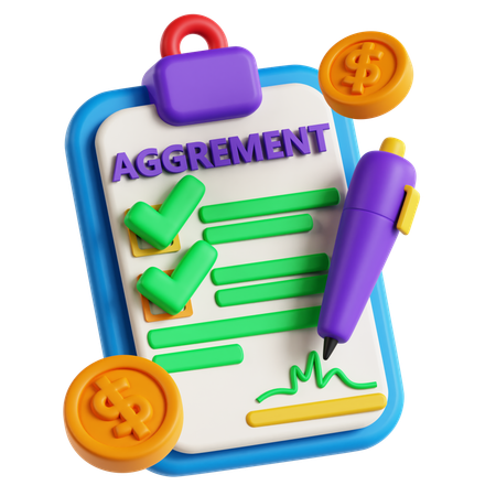 Financial Report  3D Icon