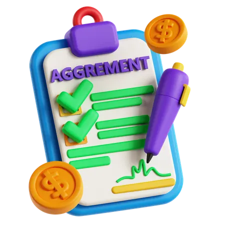Financial Report  3D Icon