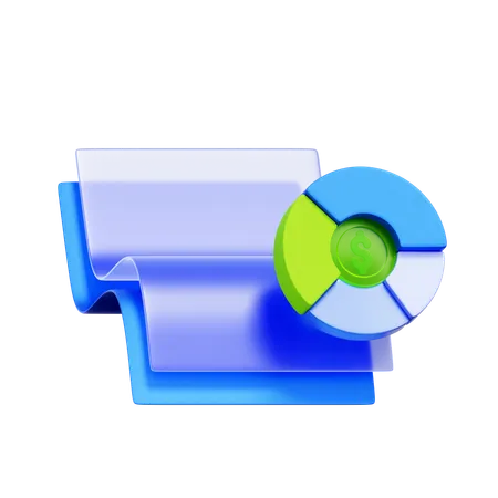 Financial Report  3D Icon