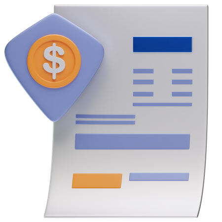 Financial Report  3D Icon