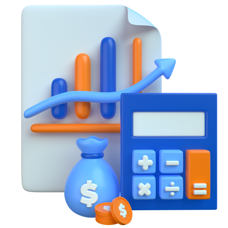 Financial Report  3D Icon