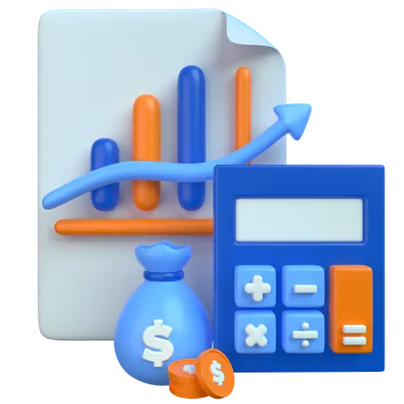 Financial Report  3D Icon