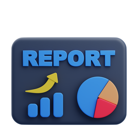 Financial Report  3D Icon