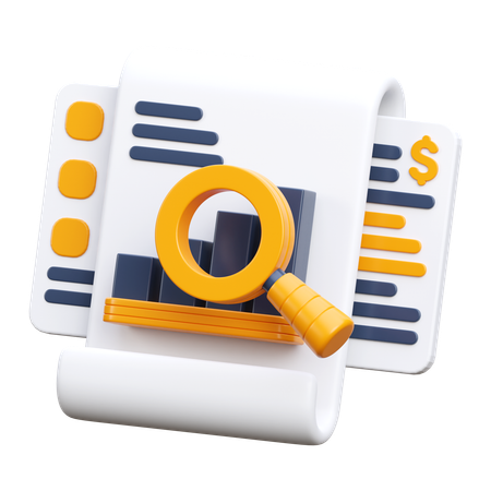 Financial Report  3D Icon