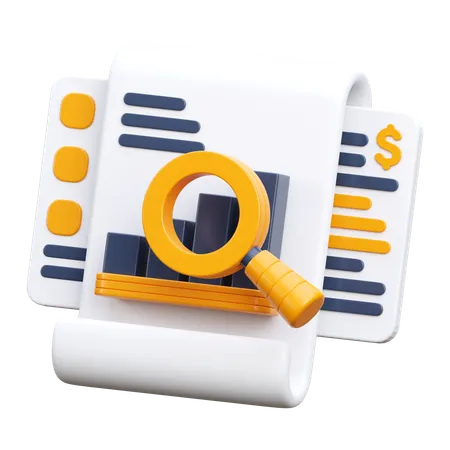 Financial Report  3D Icon