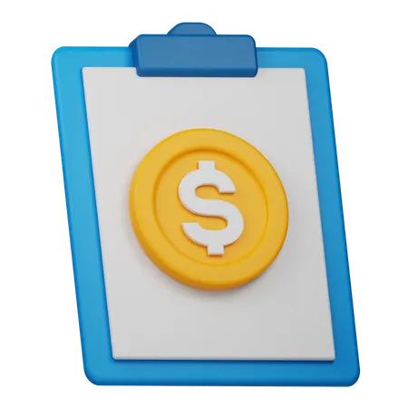 Financial Report  3D Icon