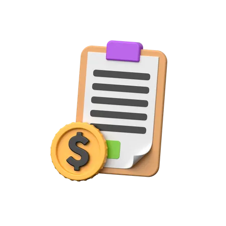 Financial Report  3D Icon