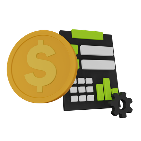 Financial Report  3D Icon