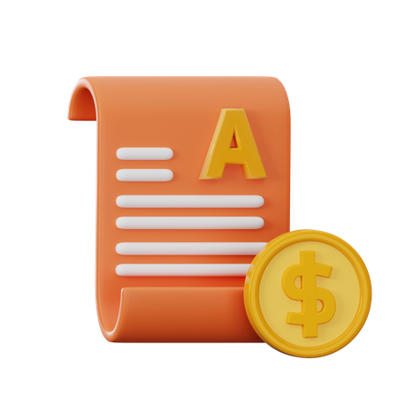 Financial Report  3D Icon