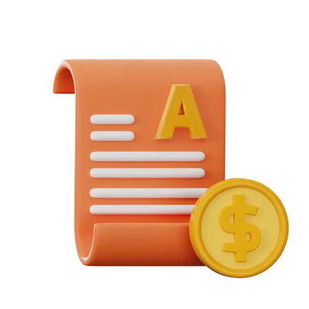 Financial Report  3D Icon