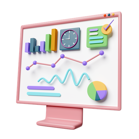 Financial Report  3D Icon