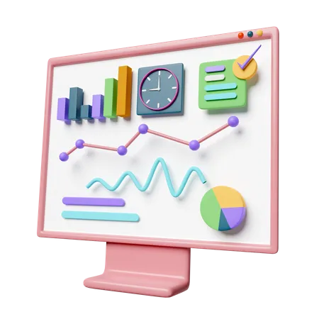 Financial Report  3D Icon