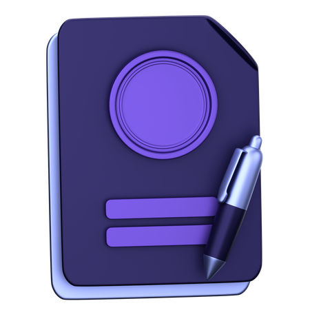 Financial Report  3D Icon