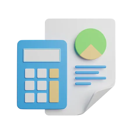 Financial Report  3D Icon