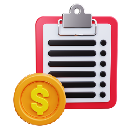 Financial Report  3D Icon