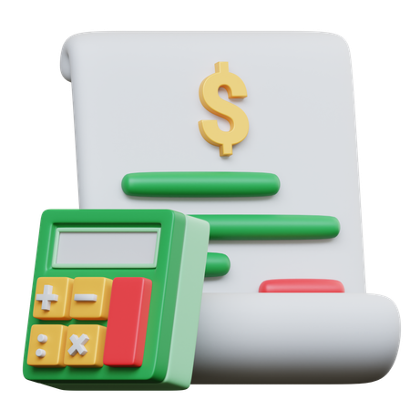 Financial Report  3D Icon
