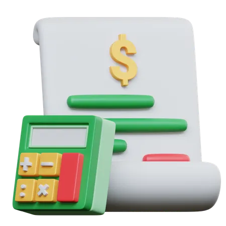 Financial Report  3D Icon
