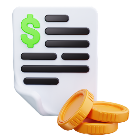 Financial Report  3D Icon