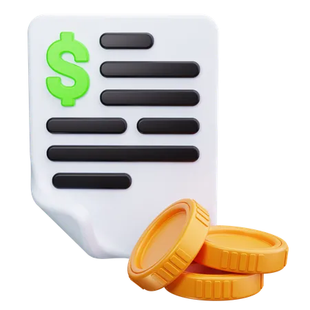 Financial Report  3D Icon