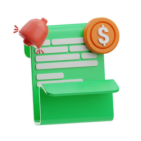 Financial report  3D Icon