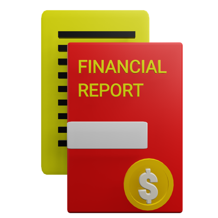 Financial Report  3D Icon