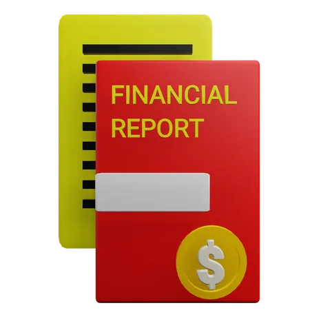 Financial Report  3D Icon