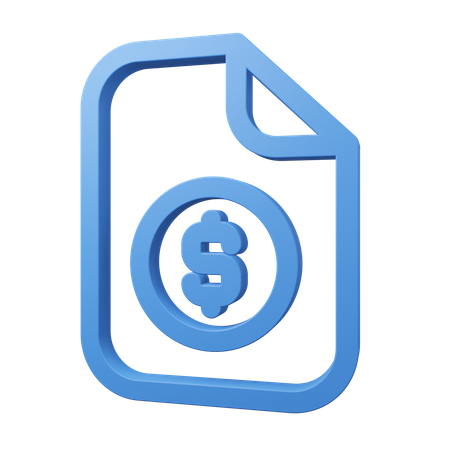 Financial Report  3D Icon