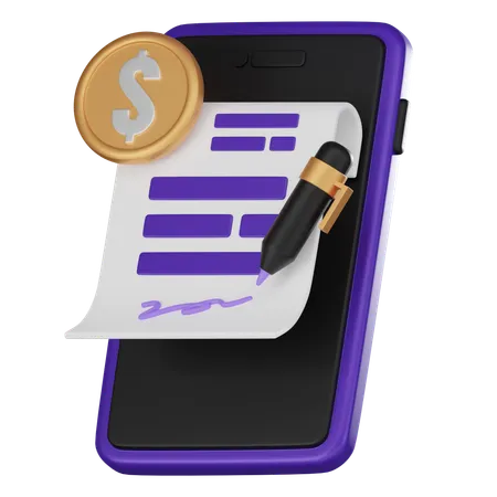 Financial Report  3D Icon