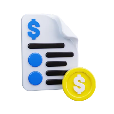 Financial Report  3D Icon