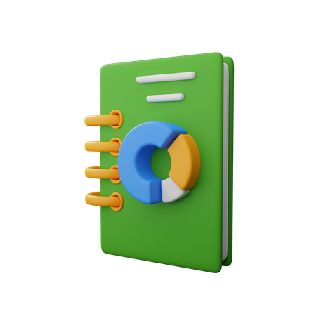 Financial report  3D Icon