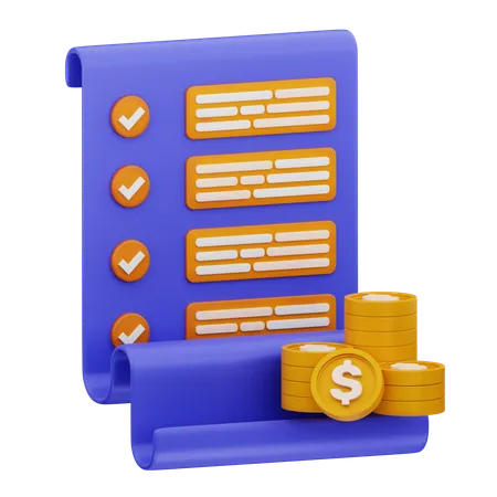 Financial Report  3D Icon