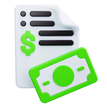 Financial Report  3D Icon