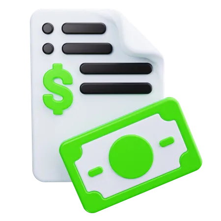 Financial Report  3D Icon