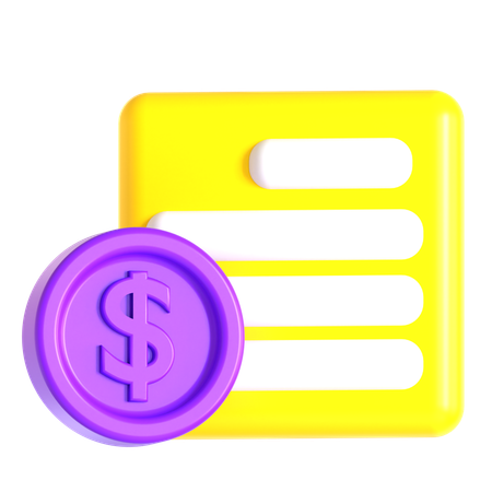 Financial Report  3D Icon