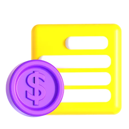 Financial Report  3D Icon