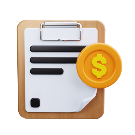 Financial Report  3D Icon