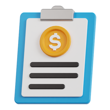 Financial Report  3D Icon