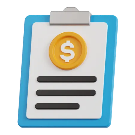 Financial Report  3D Icon