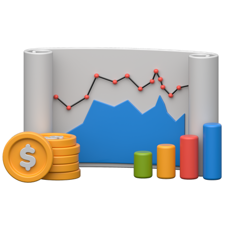 Financial Report  3D Icon